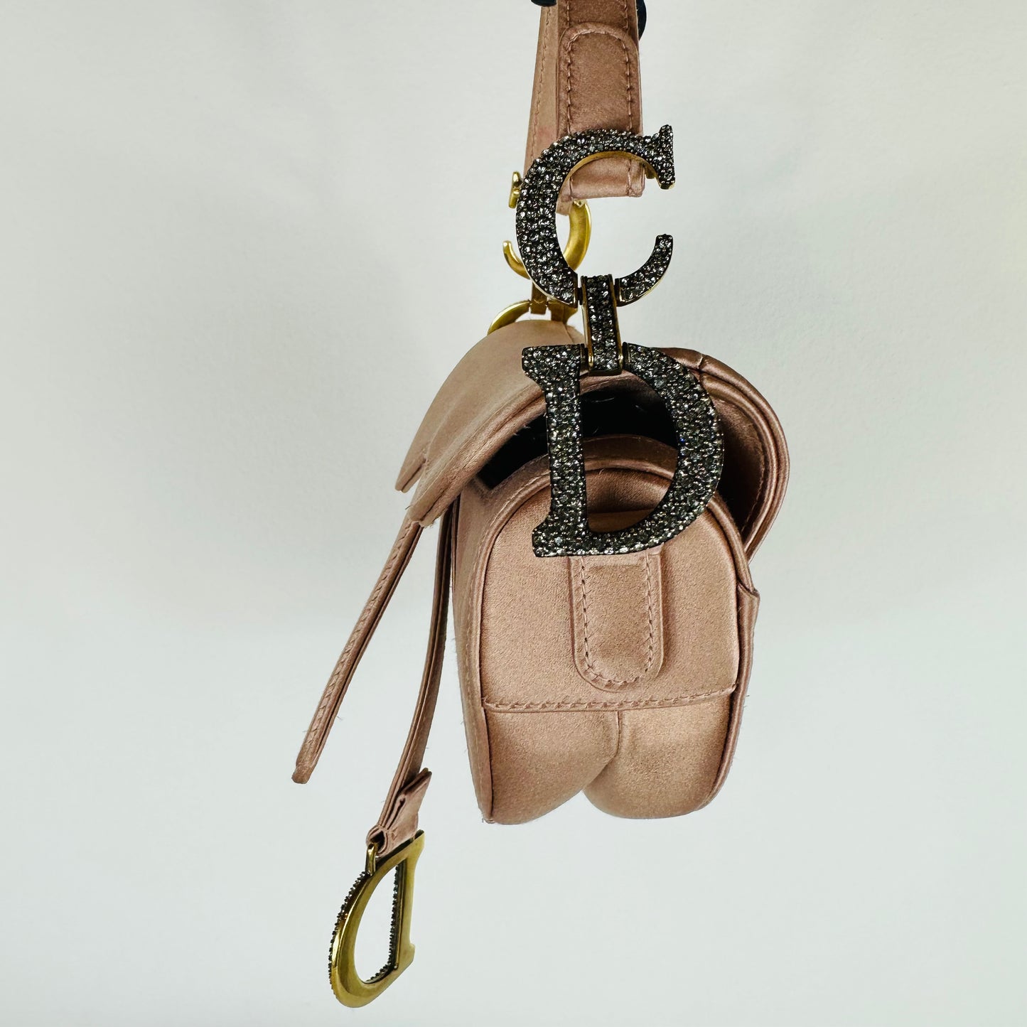 DIOR Saddle mini satin pink