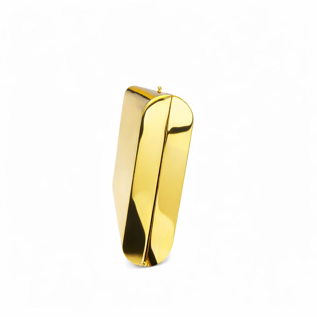 SAINT LAURENT - MINAUDIÈRE POUCH GOLD TONE, BLACK AND RED