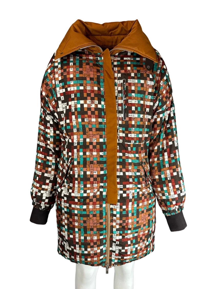 HERMÈS - Doudoune oversize longue size 36 FR