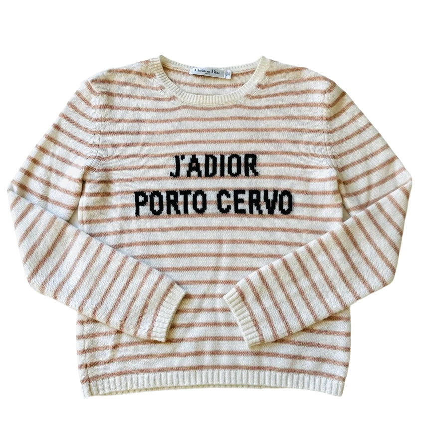 DIOR Pullover 100% cachemire J’Adior Porto Cervo size 38 EU