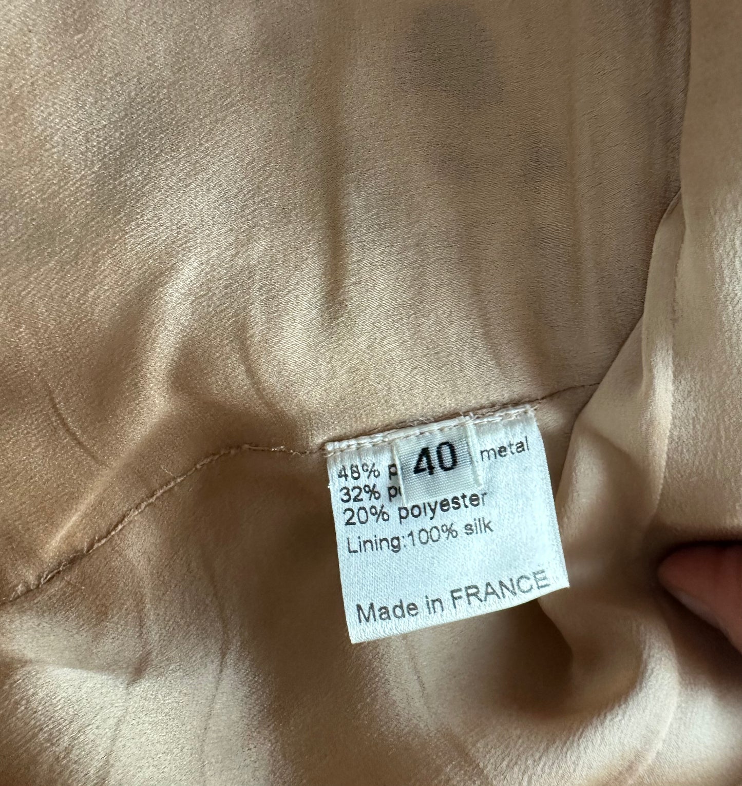 VAUTHIER - Dress mini gold size 40 FR