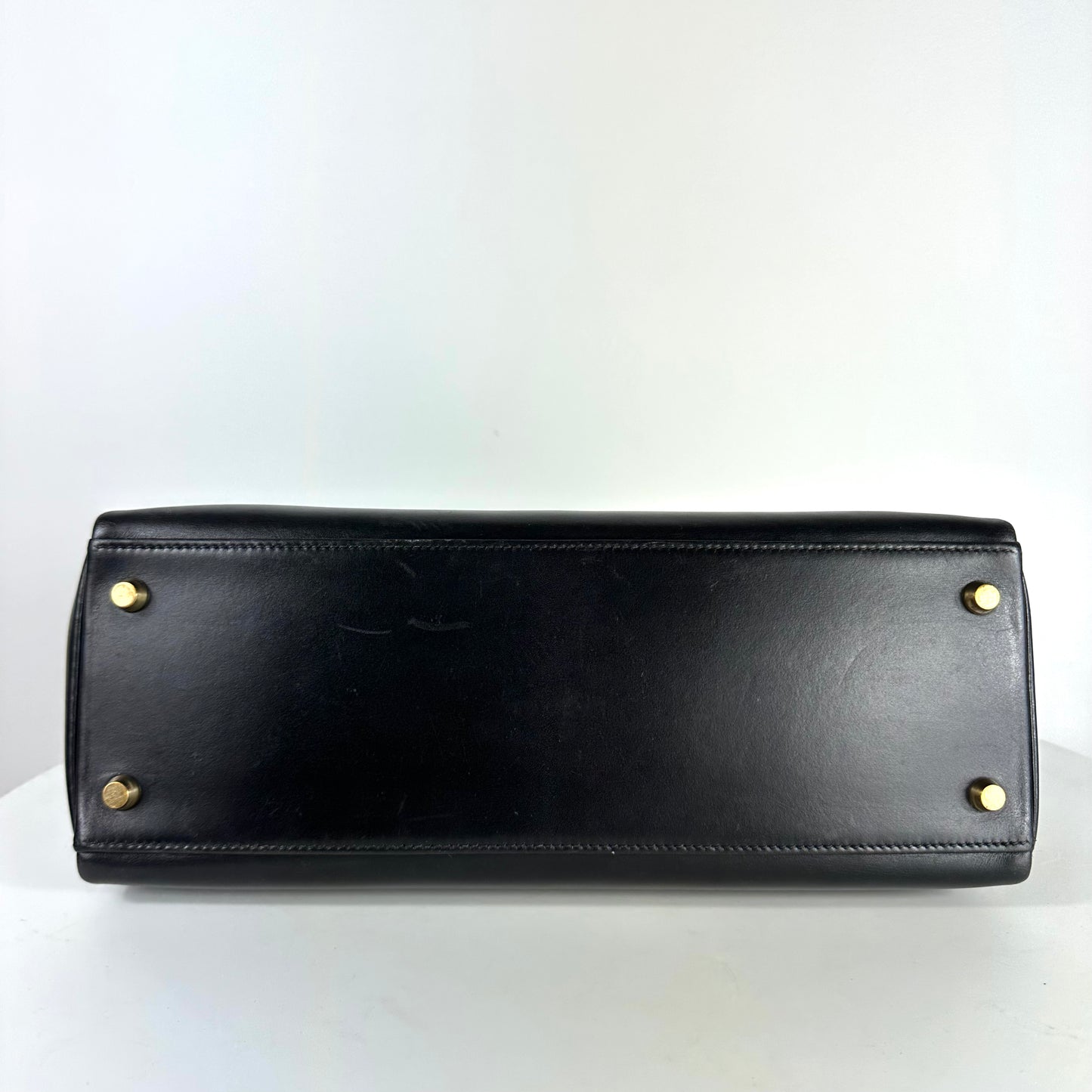 HERMÈS- BAG KELLY 32 BLACK VINTAGE