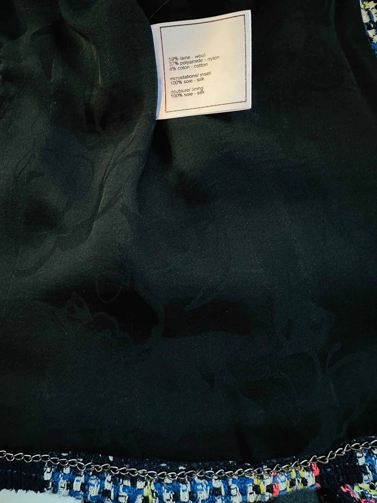CHANEL - Jacket tweed multicolor 36 FR
