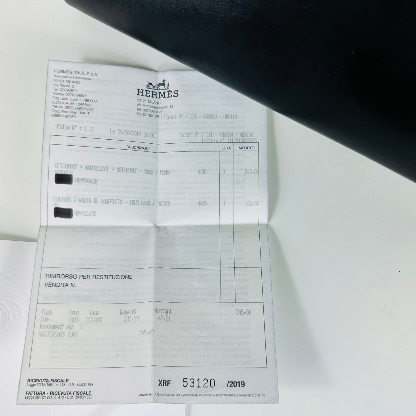 HERMÈS- BAG KELLY 32 BLACK VINTAGE
