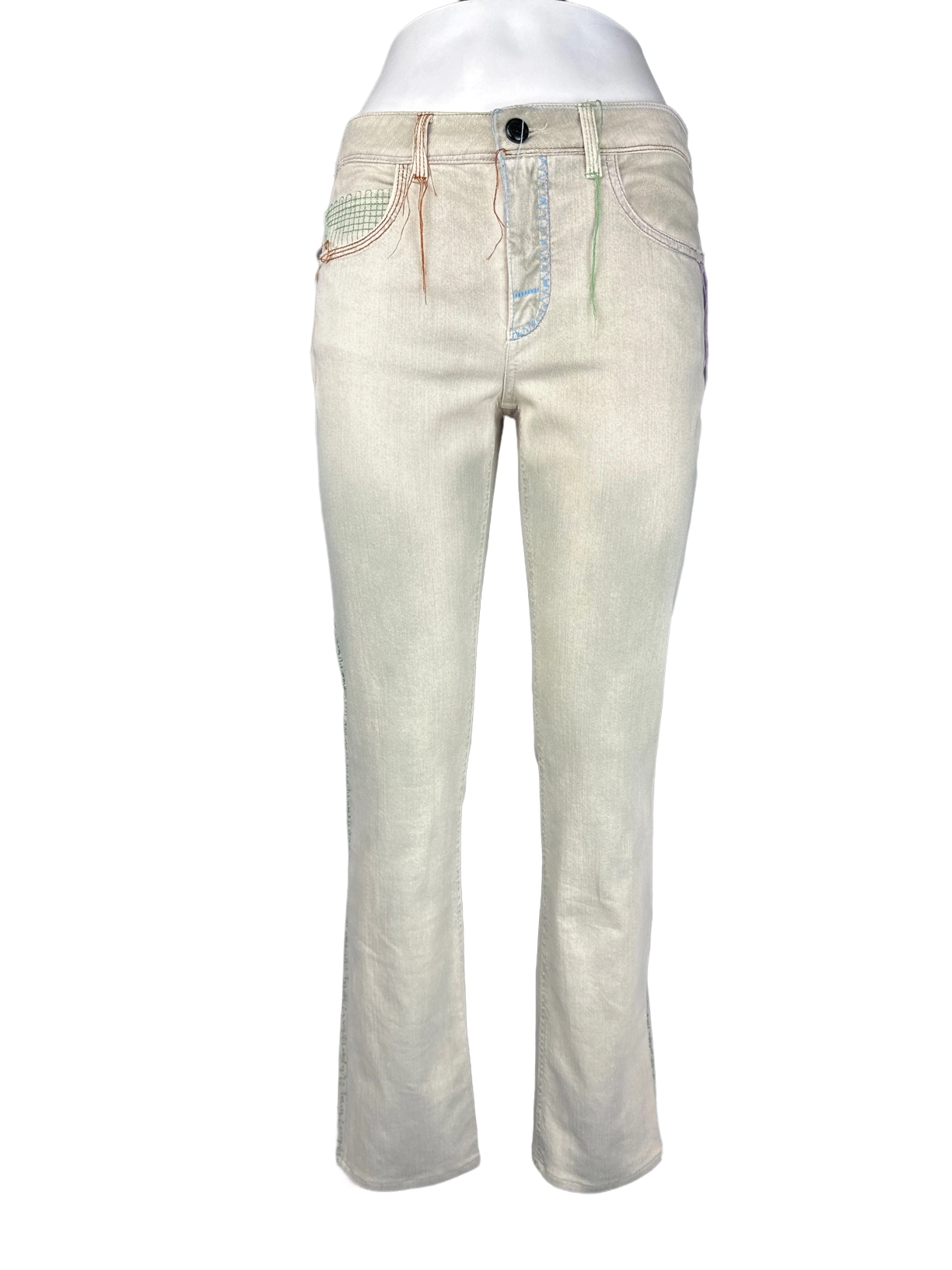 CHANEL - Jeans grey logo size 38 FR