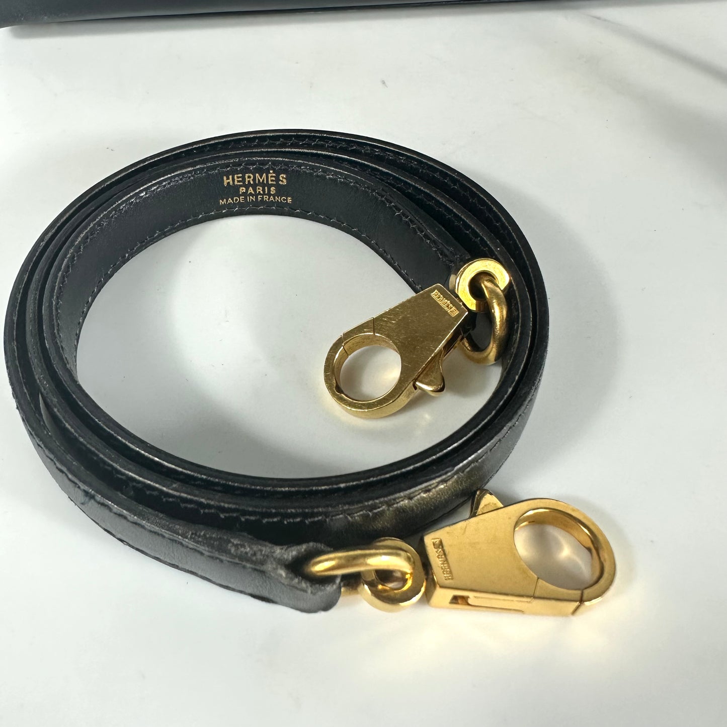 HERMÈS- BAG KELLY 32 BLACK VINTAGE