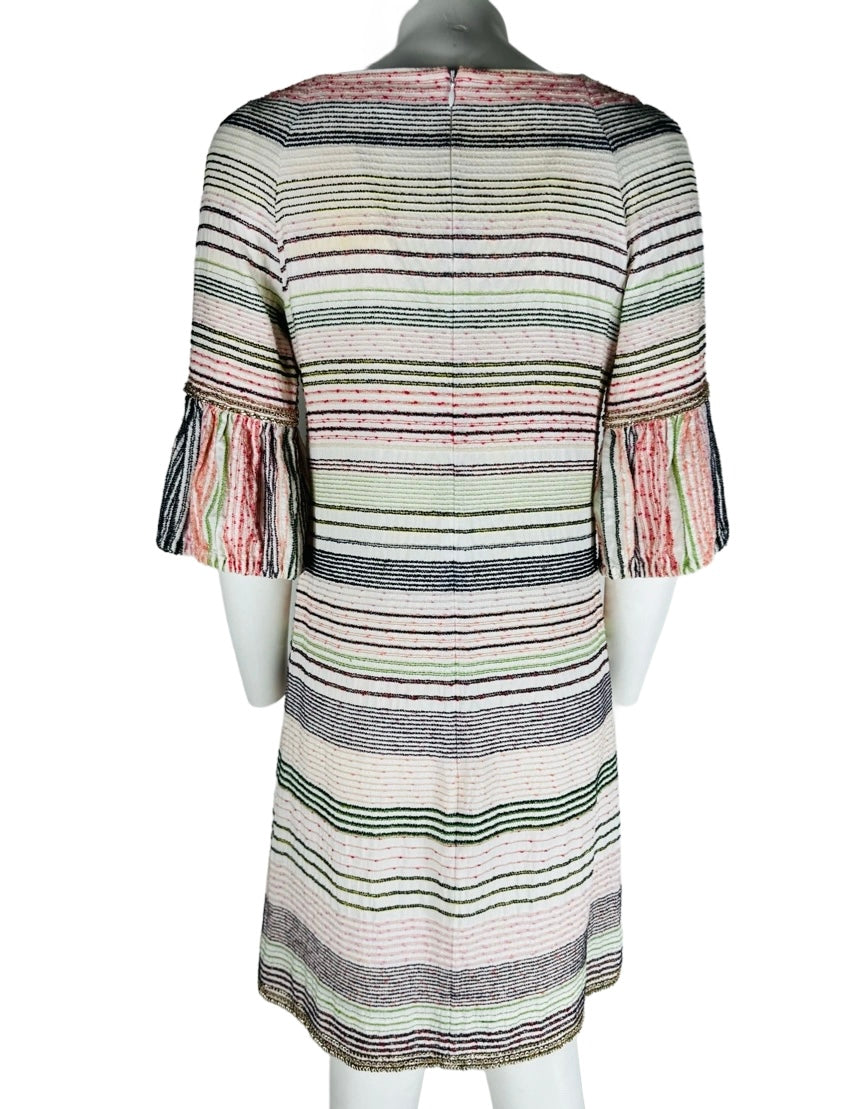 CHANEL - Dress multicolor with chain details size 38 FR