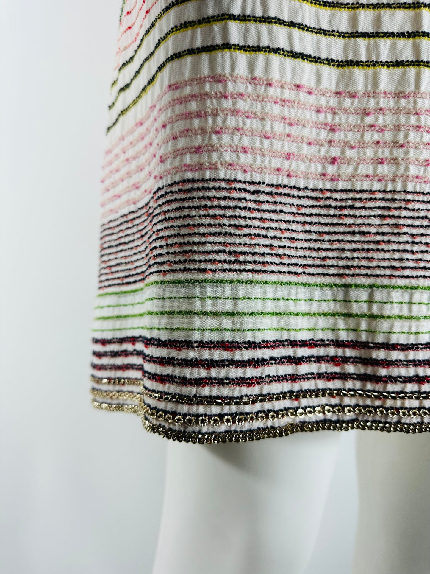 CHANEL - Dress multicolor with chain details size 38 FR