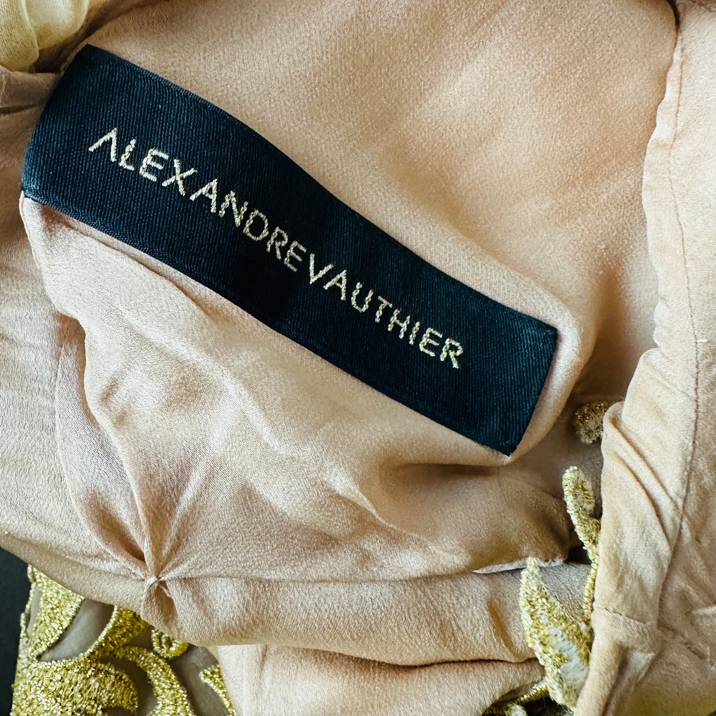VAUTHIER - Dress mini gold size 40 FR