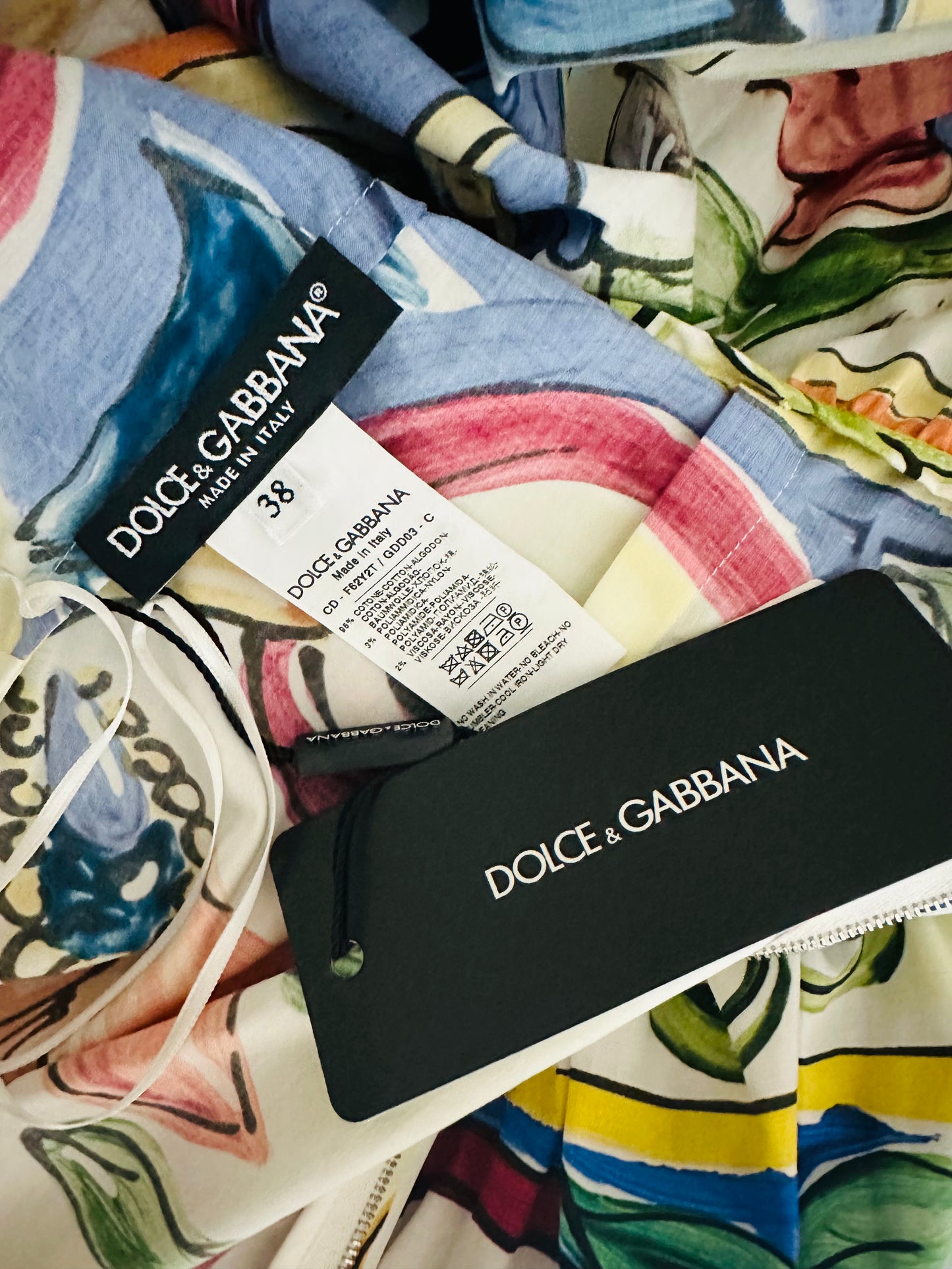 DOLCE & GABBANA - LONG DRESS MAIOLICA SIZE 40 IT BRAND NEW