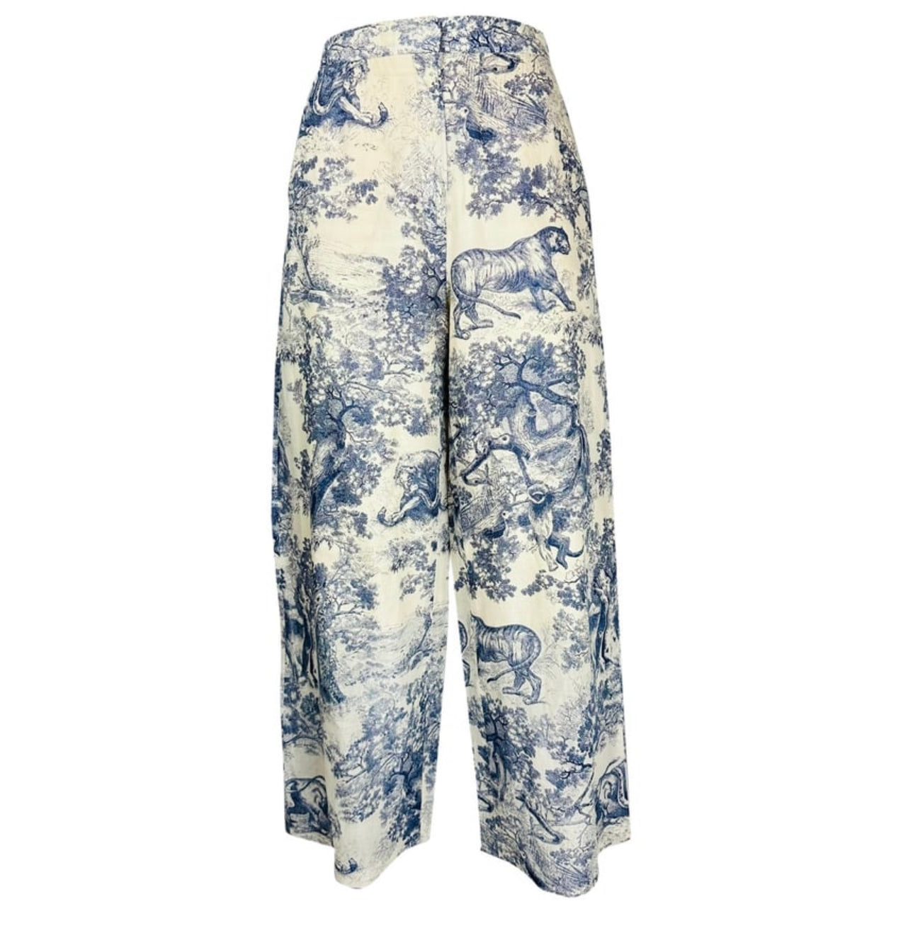 DIOR - TOILE DE JOUY BLUE TROUSERS SIZE 36 FR