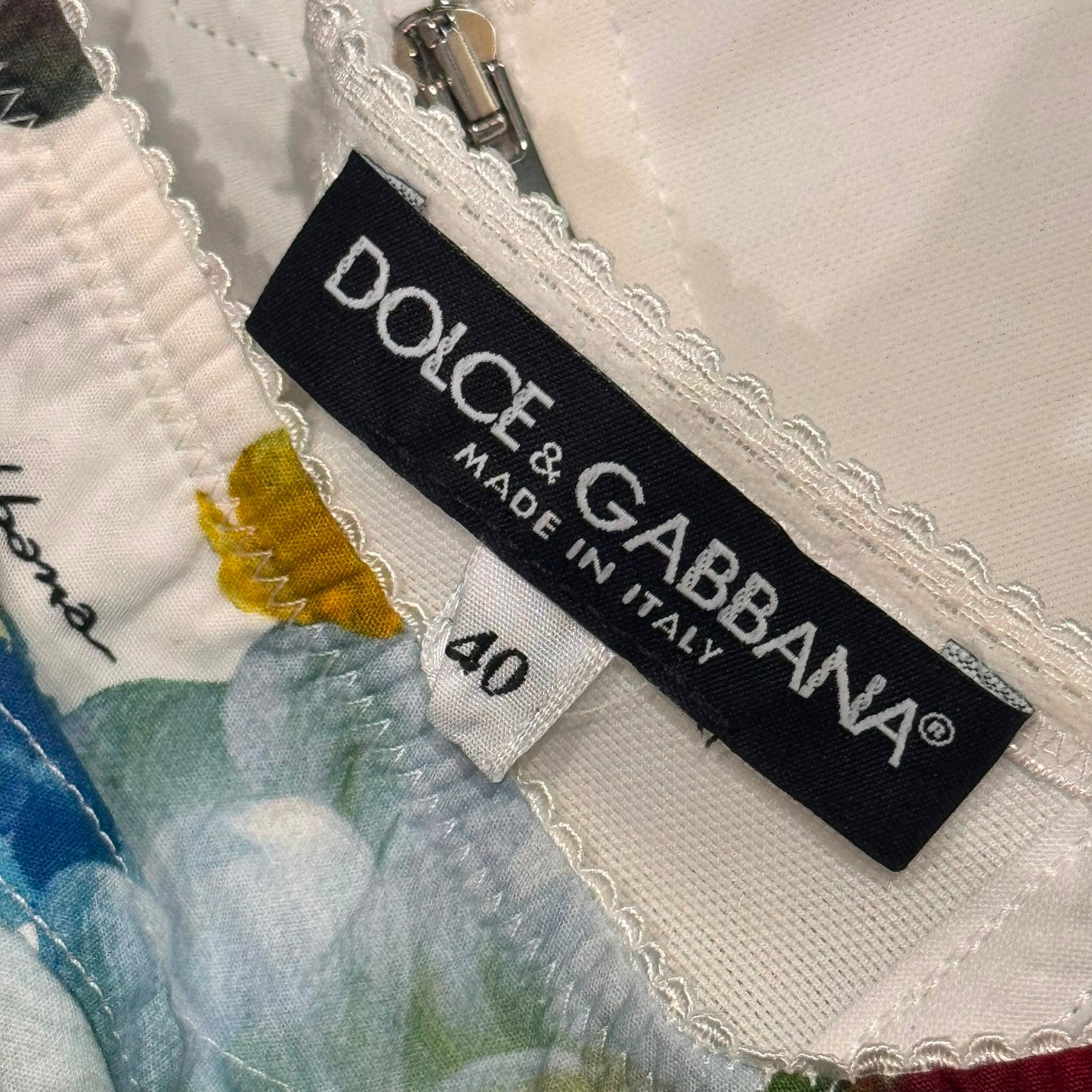 DOLCE & GABBANA - *COLLECTION 2026* BUSTIER TOP FLORAL MULTICOLOR SIZE 40 IT