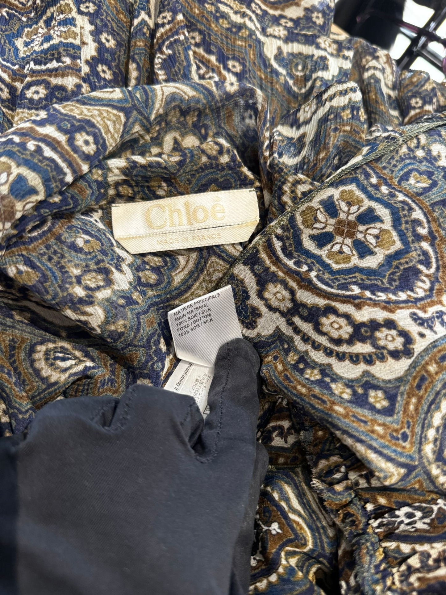 CHLOÉ - DRESS MINI MULTICOLOR SIZE 34 FR