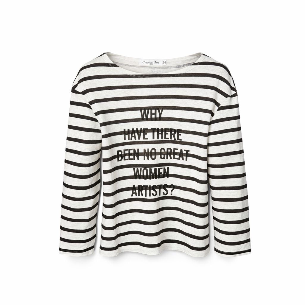 DIOR - T-SHIRT STRIPED BLACK AND WHITE SIZE M