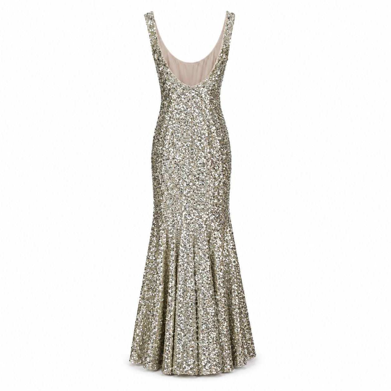 DOLCE & GABBANA - LONG DRESS SEQUIN MERMAID SIZE 42 IT