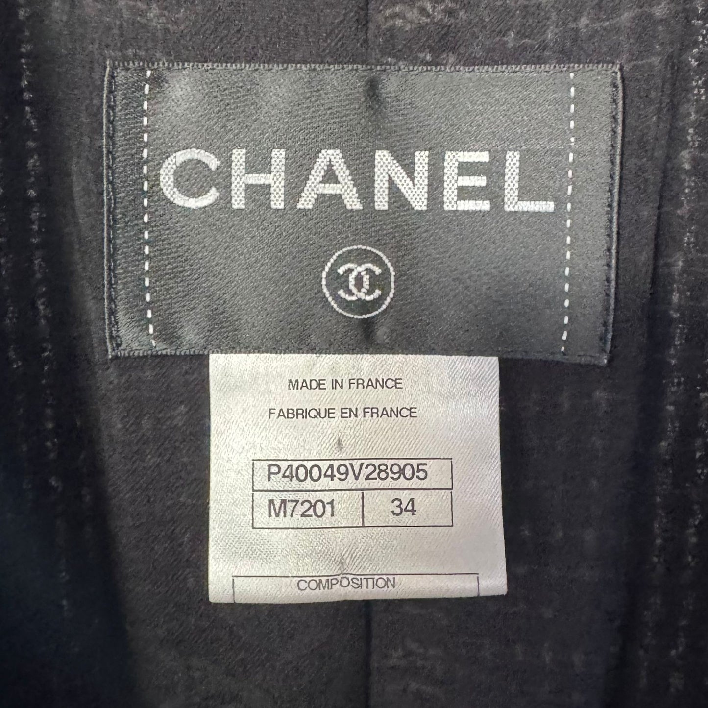 CHANEL - BLAZER MULTICOLOR GOLD CC SUN CLOSURE SIZE 34 FR