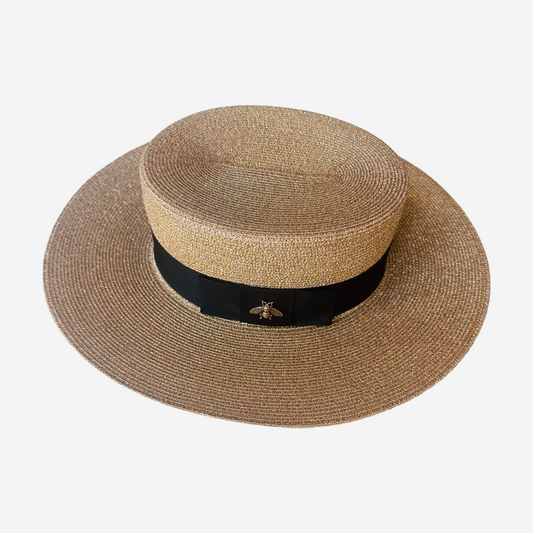 GUCCI - PANAMA HAT LIGHT BROWN SIZE L (58 cm)