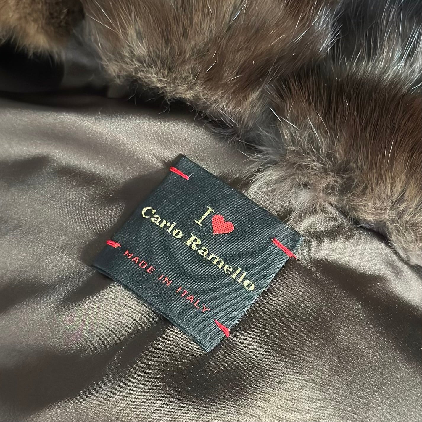 CARLO RAMELLO - FUR COAT SABLE BROWN