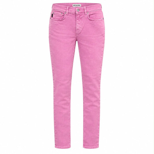 BALENCIAGA - JEANS DENIM SKINNY PINK STRETCH COTTON SIZE 27