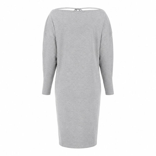 GUCCI - DRESS LIGHT GREY OPEN-BACK SIZE S
