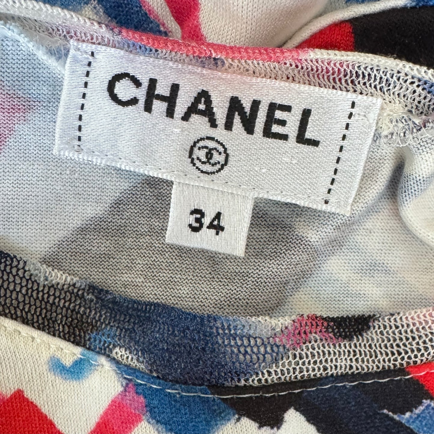 CHANEL - SET T-SHIRT AND LONG SKIRT SIZE MULTICOLOR 34 FR