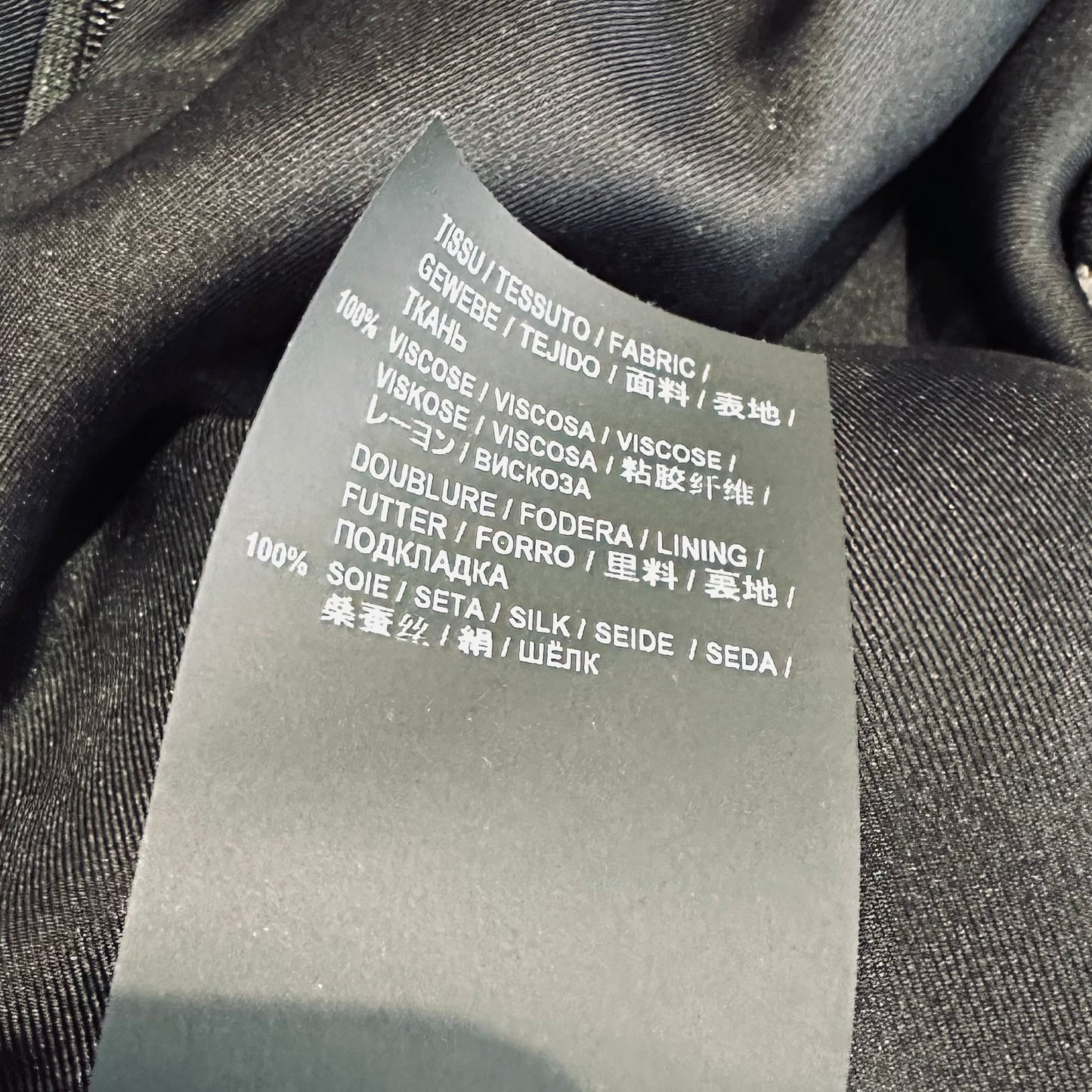 SAINT LAURENT - DRESS POLKA DOTS BLACK SIZE 44 FR
