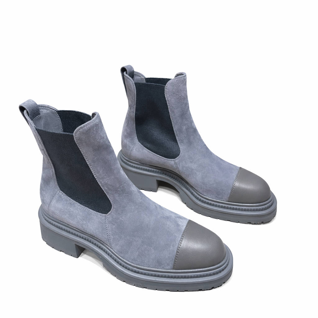 CHANEL - *BRAND NEW* BOOTS INTERLOCKING WITH LEATHER TOE SIZE 38C EU