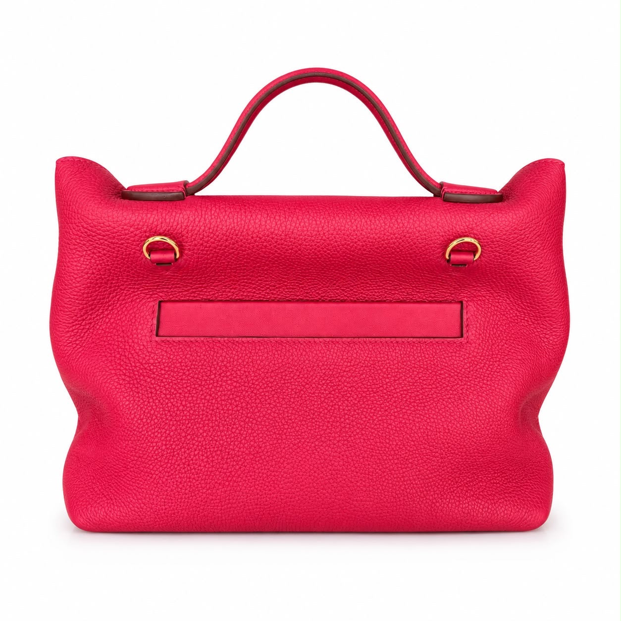 HERMÈS - BAG 24/24 ROUGE VIF & ROUGE PIMENT TAURILLON LEATHER SIZE 29