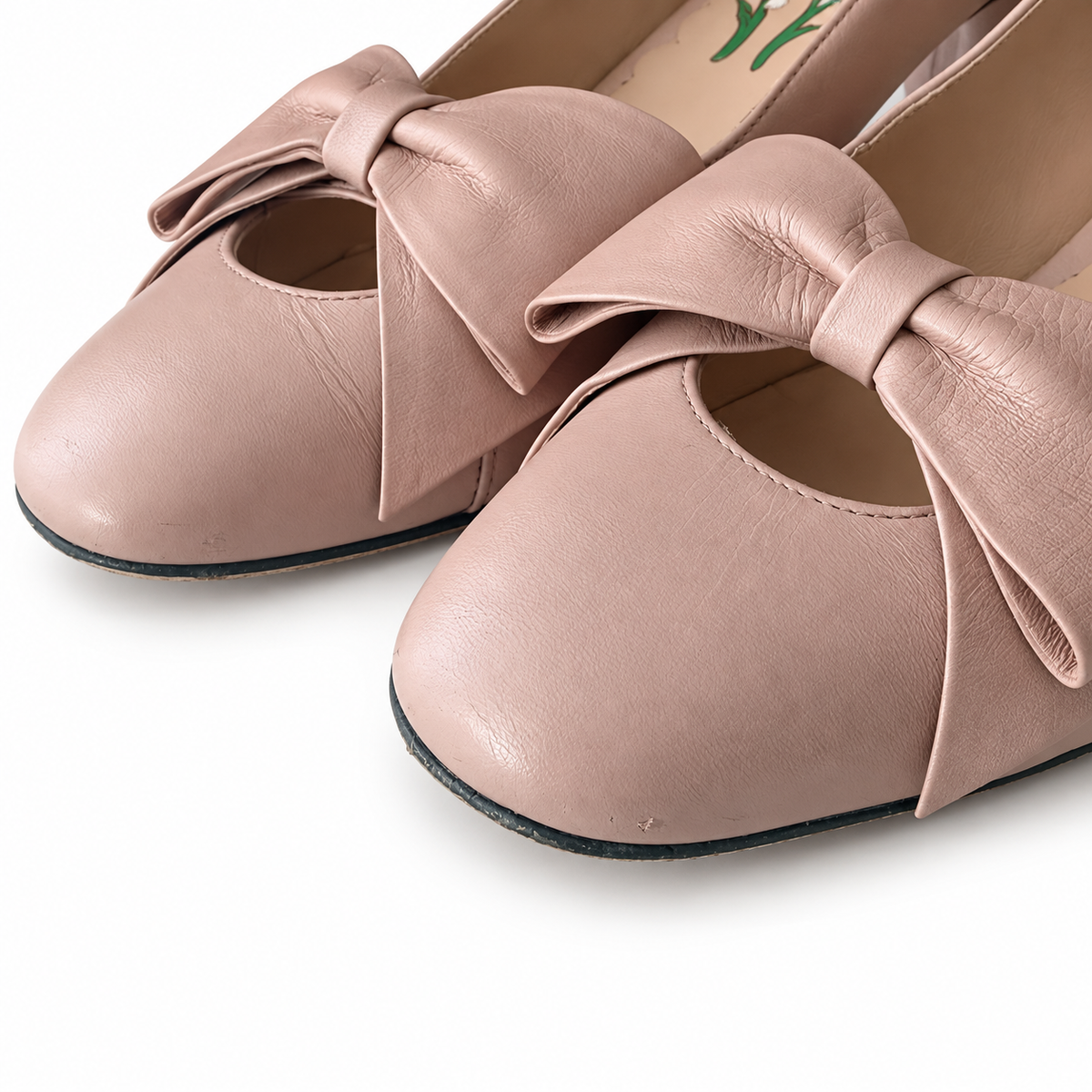 VALENTINO - PUMPS BOWOW PINK LEATHER WITH OVERSIZED BOW & 45 MM HEEL SIZE 40 EU