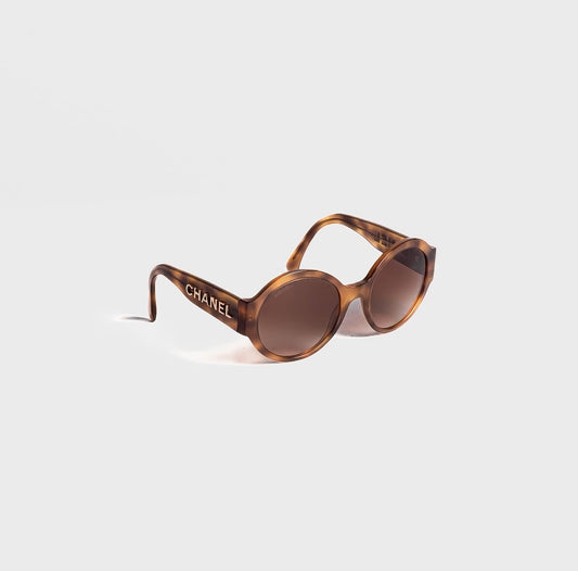 CHANEL - SUNGLASSES ROUND BROWN TORTOISESHELL