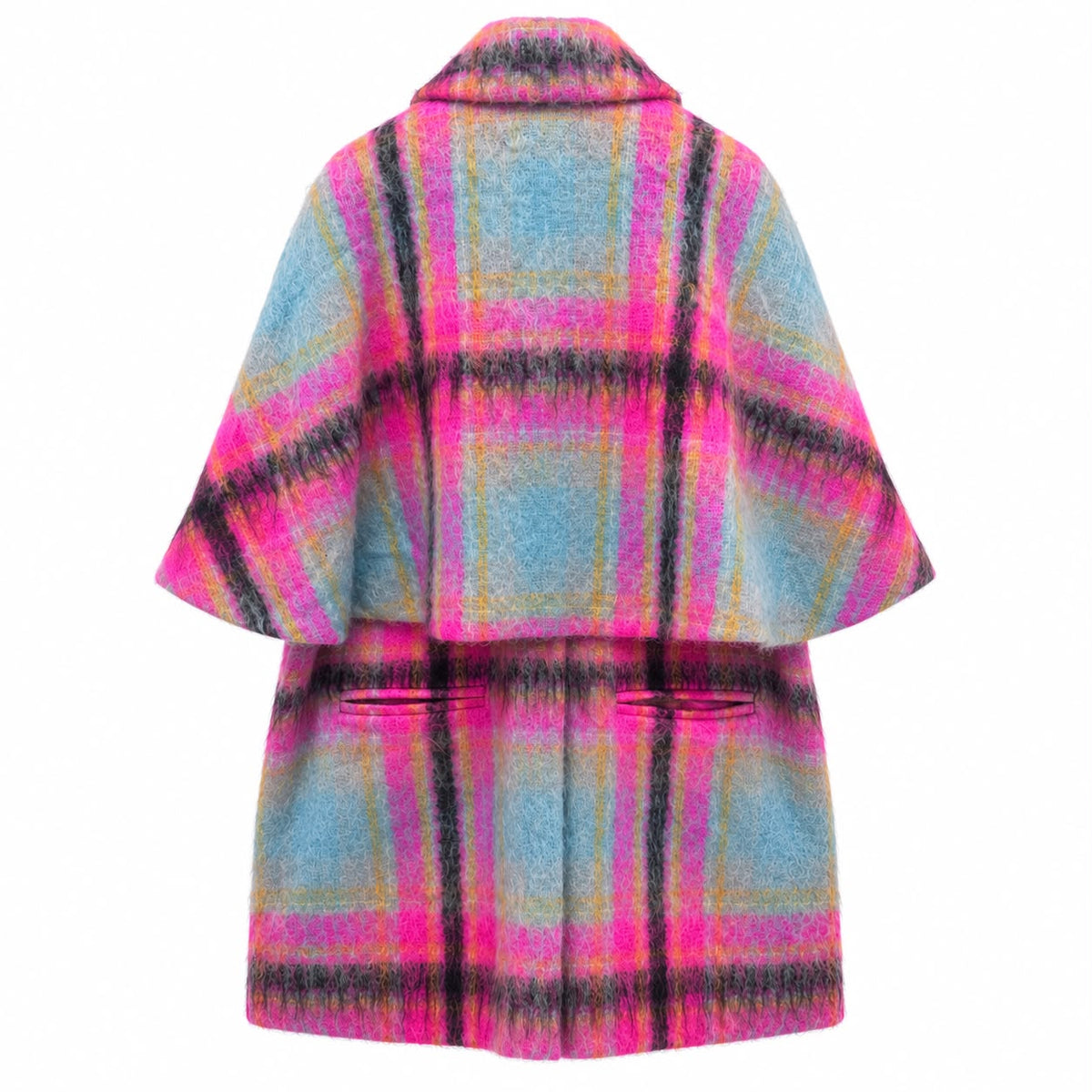 DELPOZO - CAPE COAT MULTICOLOR SIZE 38