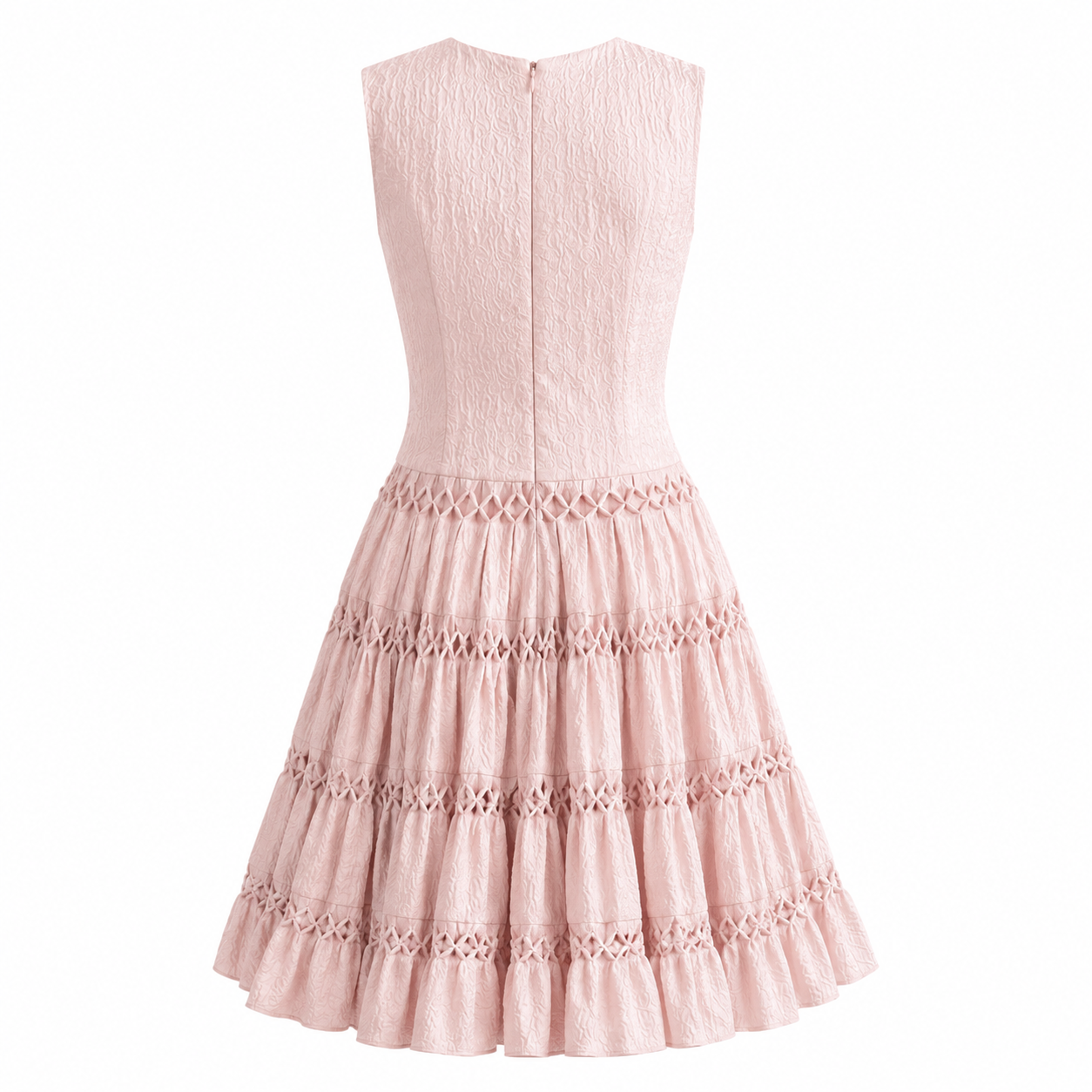 ERMANNO SCERVINO - DRESS MINI PINK SLEVELESS FLARED SIZE 38 IT