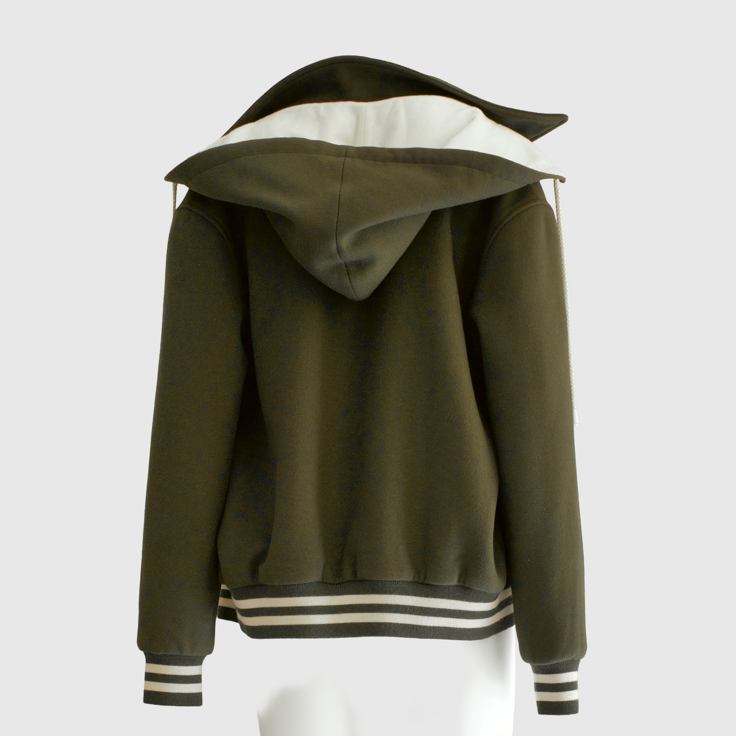 CÉLINE - JACKET BOMBER GREEN WITH HOOD SIZE 40 FR