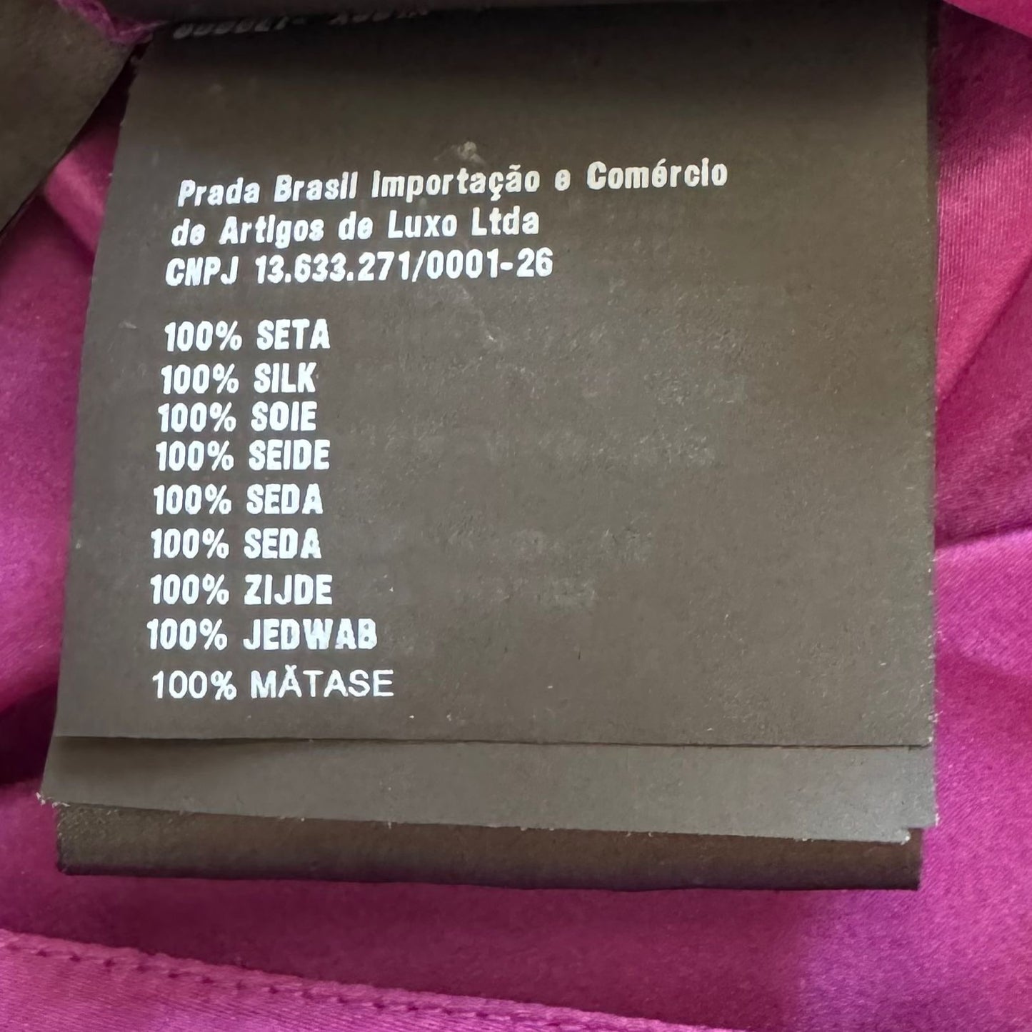 PRADA - TOP PURPLE SLEVELESS SILK TOP WITH FRONT BLACK LOGO SIZE 40 Ait