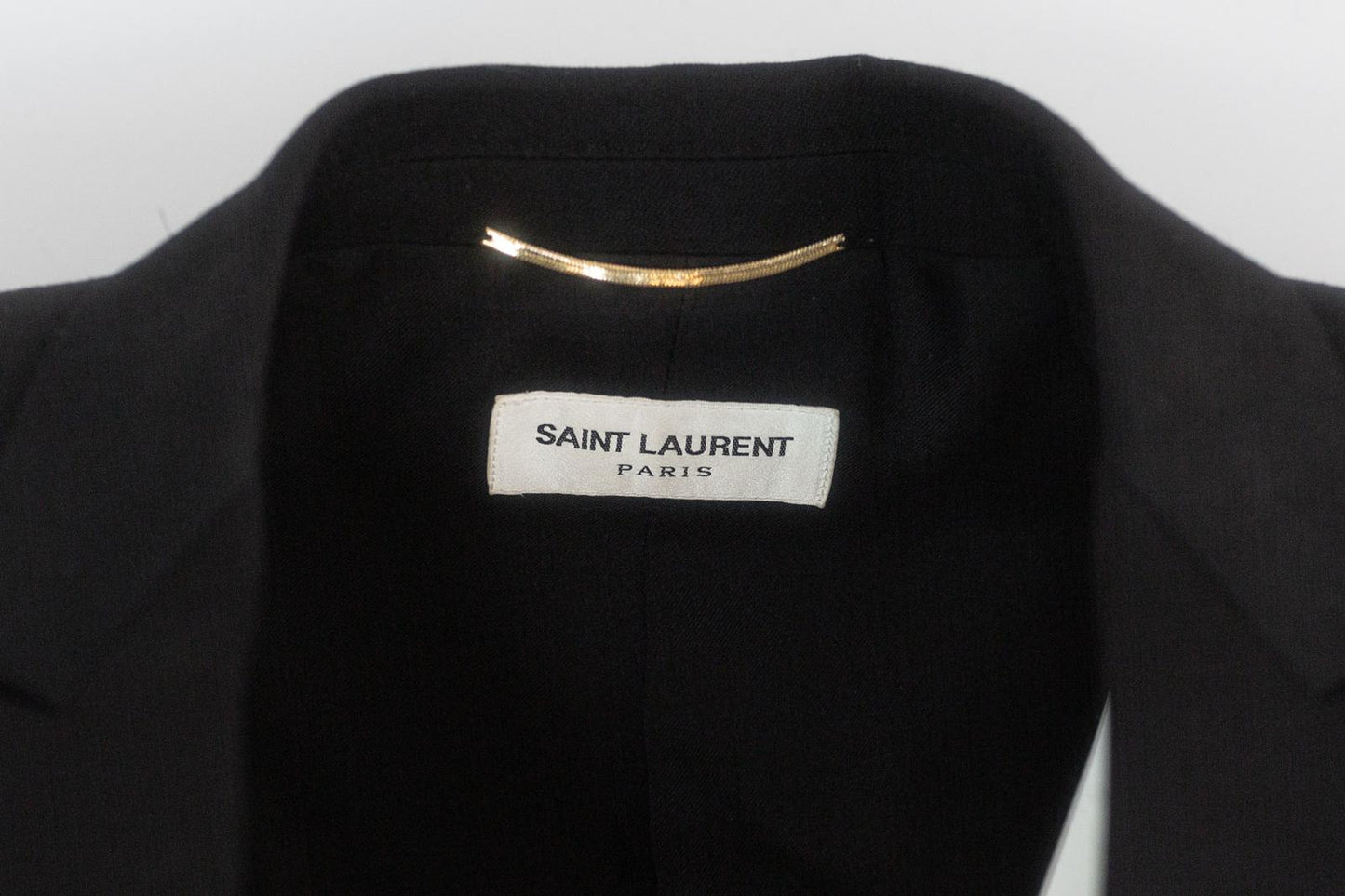 SAINT LAURENT - JACKET TUXEDO BLACK SIZE 36 FR