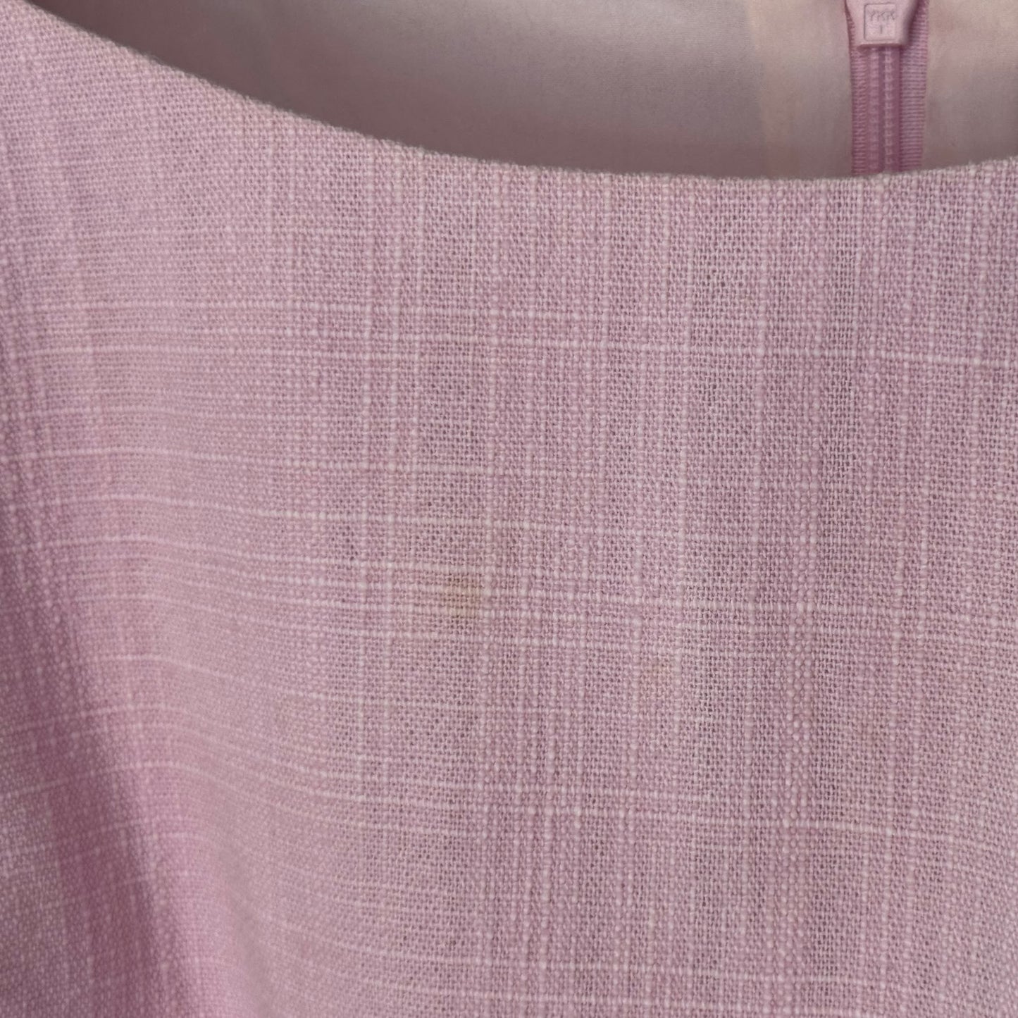 CHANEL - DRESS MIDI PINK COTTON SIZE 40 FR