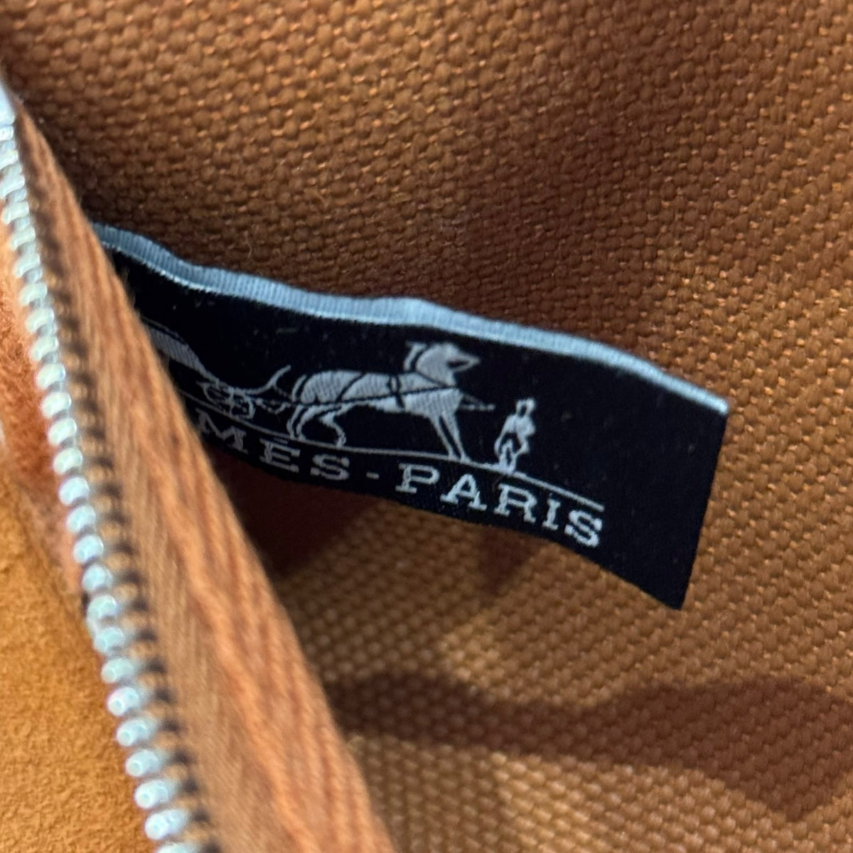 HERMÈS - *NEVER WORN* BAG HERBAG ZIP MINI 20 GOLD CANVAS & LEATHER PALLADIUM HARDWARE