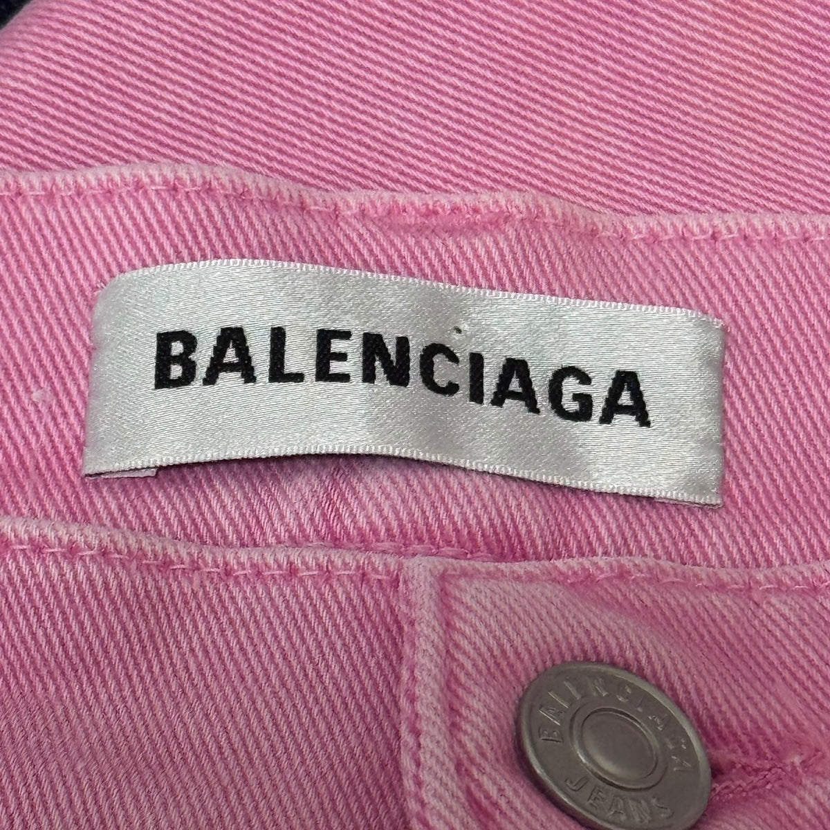 BALENCIAGA - JEANS DENIM SKINNY PINK STRETCH COTTON SIZE 27