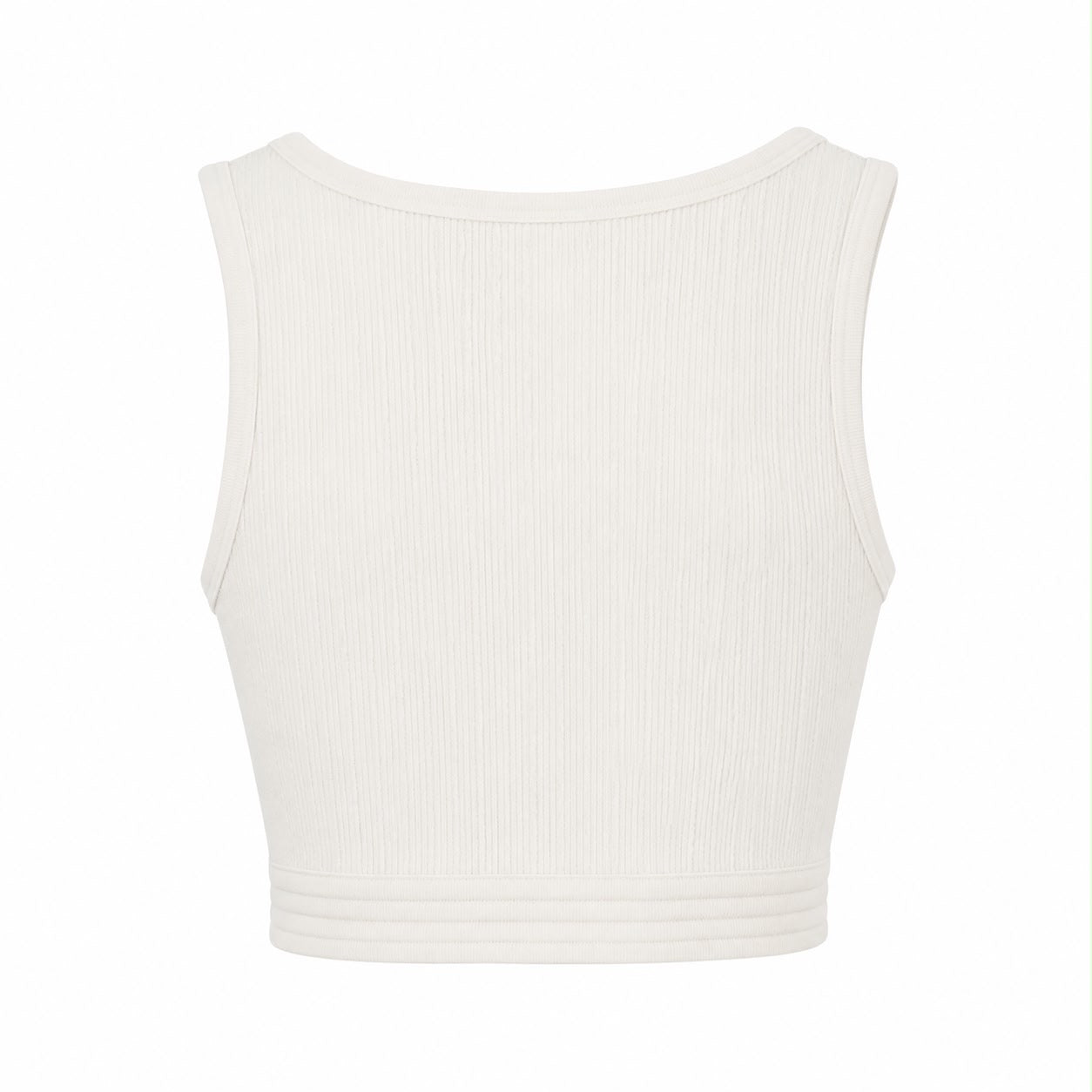 BALMAIN - TOP CROP WHITE WITH GOLD BUTTONS SIZE 42 FR