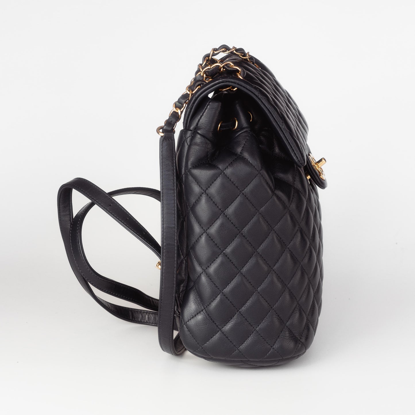 CHANEL - BACKPACK TIMELESS IN BLUE LEATHER WITH GOLD HARDWARE