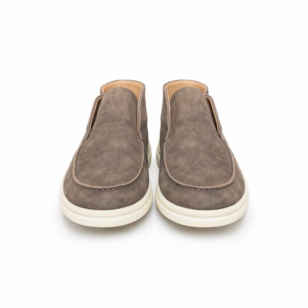 LORO PIANA - LOAFERS OPEN WALK BROWN SUEDE SIZE 36 EU