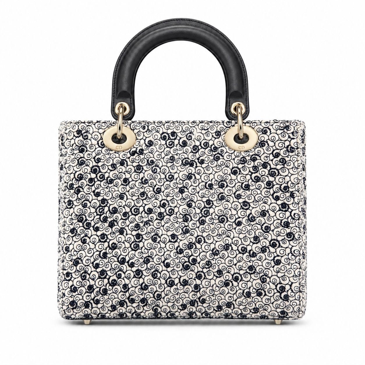 DIOR - *LIMITED NEVER USED* LADY DIOR MEDIUM “LA ROUE DE LA FORTUNE” * EMROIDERED BLUE AND WHITE