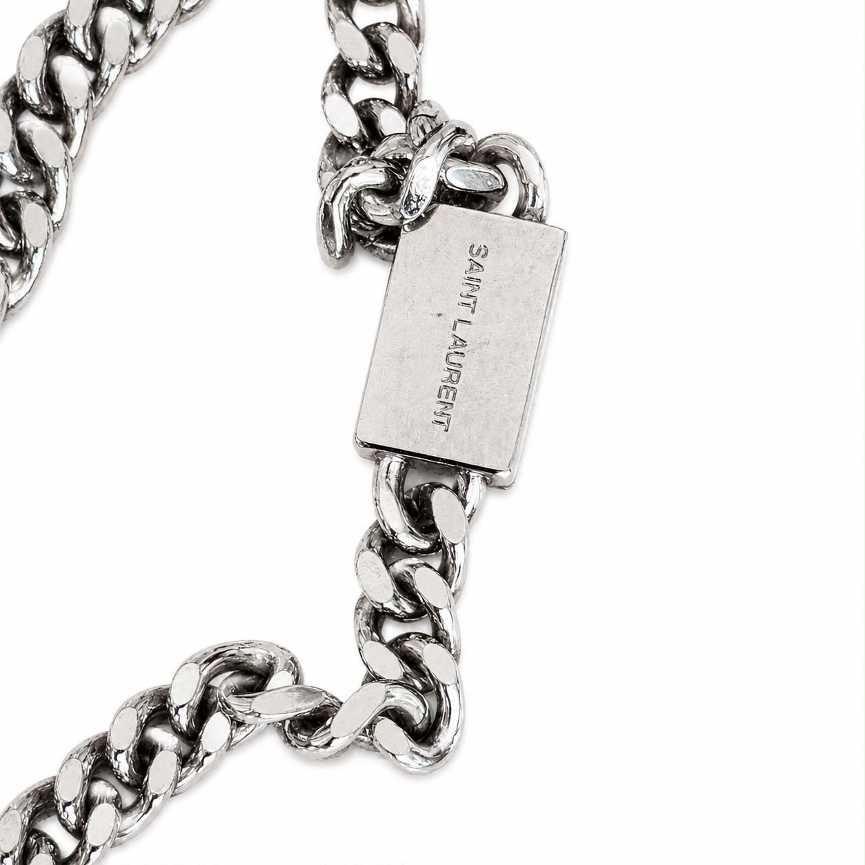 SAINT LAURENT - KATE BAG MIRRORED SILVER VINYL