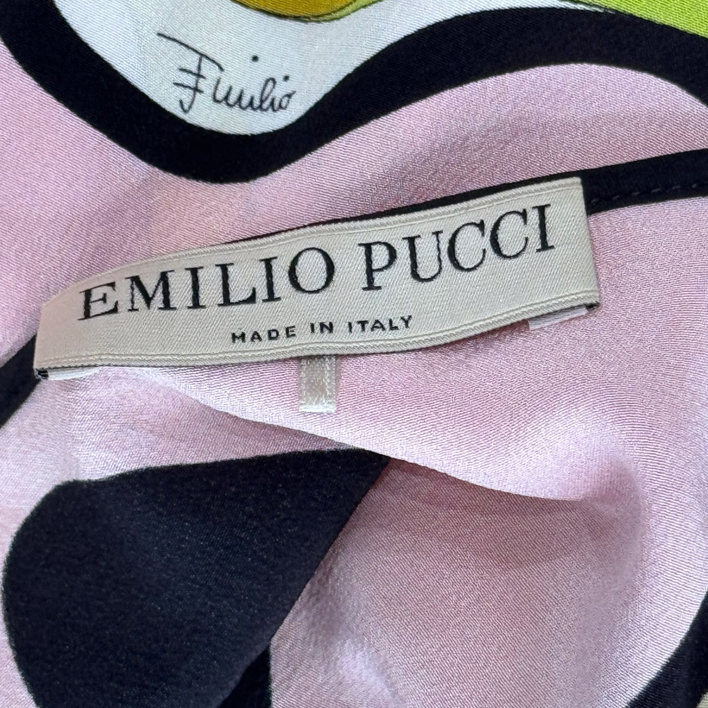 EMILIO PUCCI - TOP CAMISOLE SILK PRINTED MULTICOLOR SIZE 36 FR