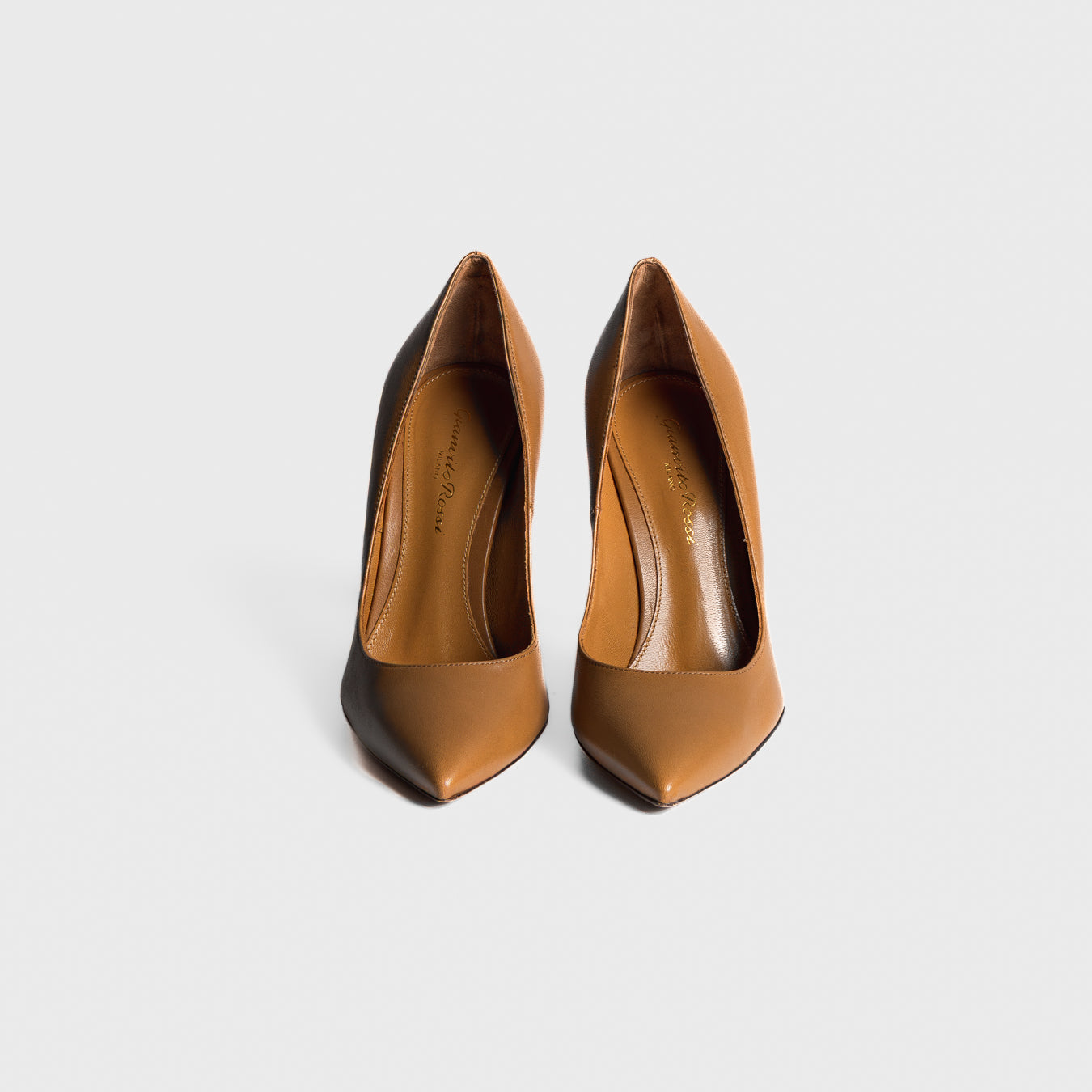 GIANVITO ROSSI - PUMPS BROWN LEATHER SIZE 36 EU