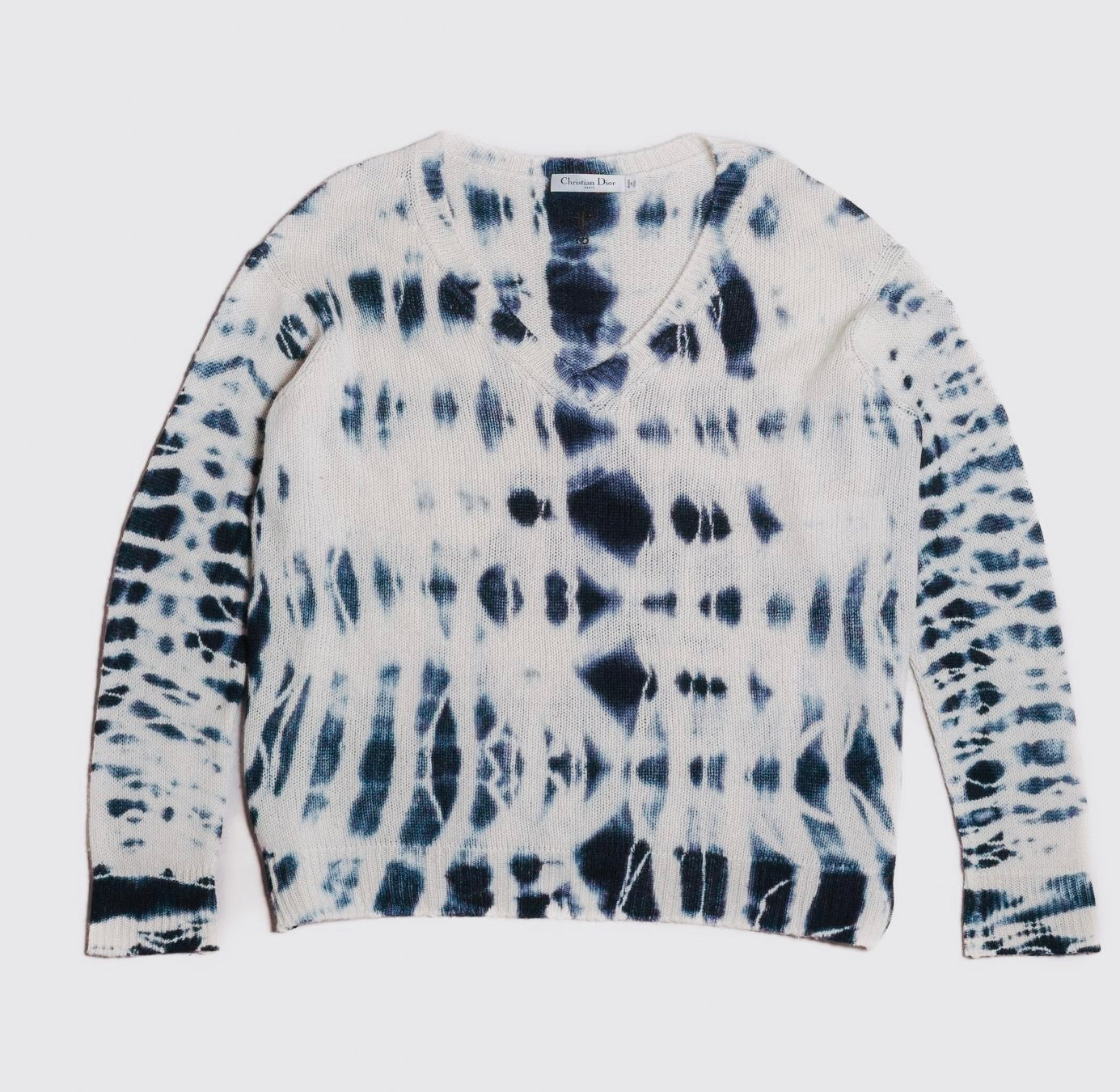 DIOR - SWEATER BLUE CACHEMIRE SIZE 40 FR