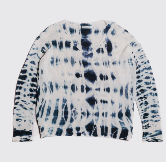 DIOR - SWEATER BLUE CACHEMIRE SIZE 40 FR