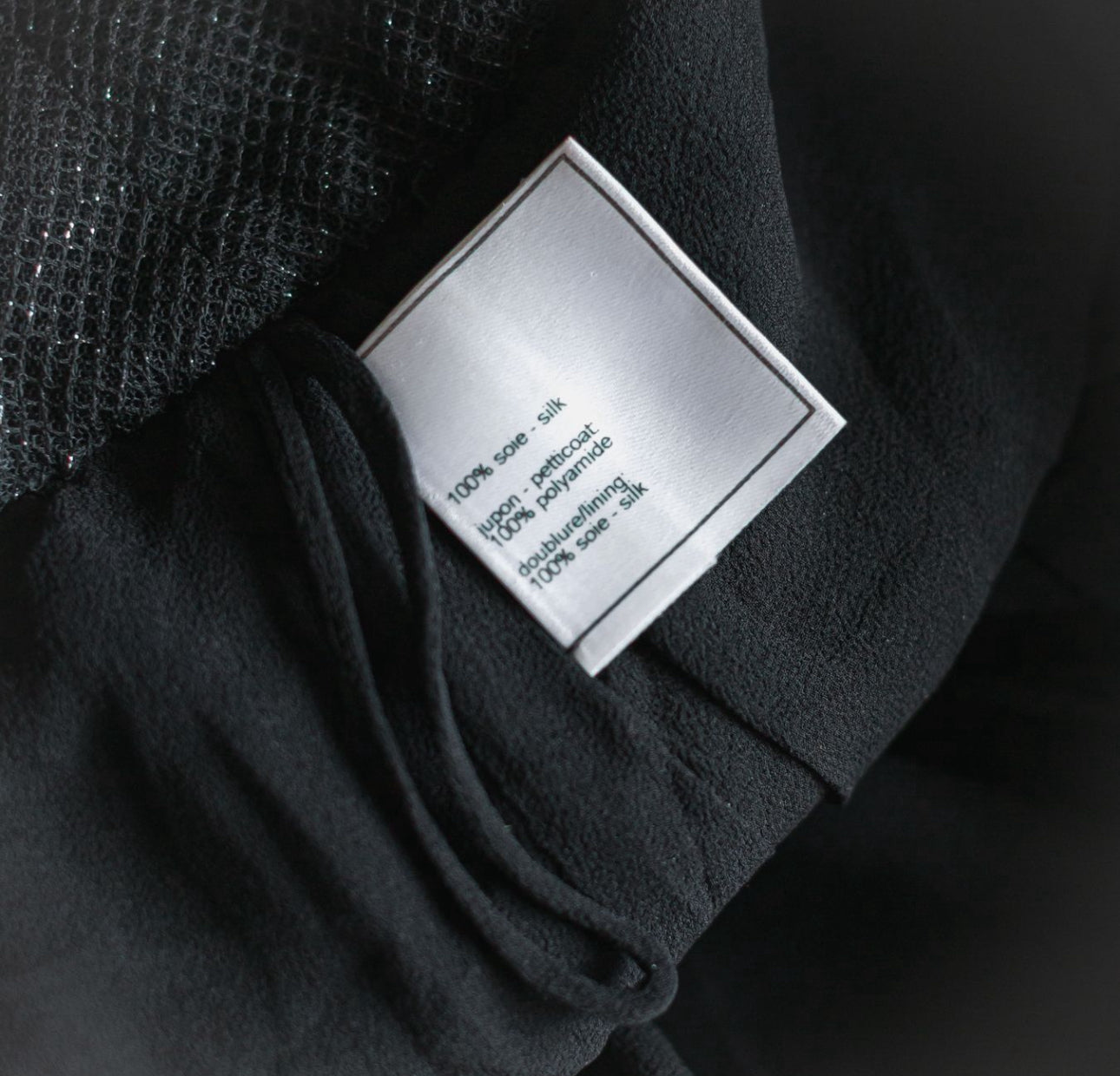 CHANEL - SKIRT MINI BLACK SIZE 38 FR