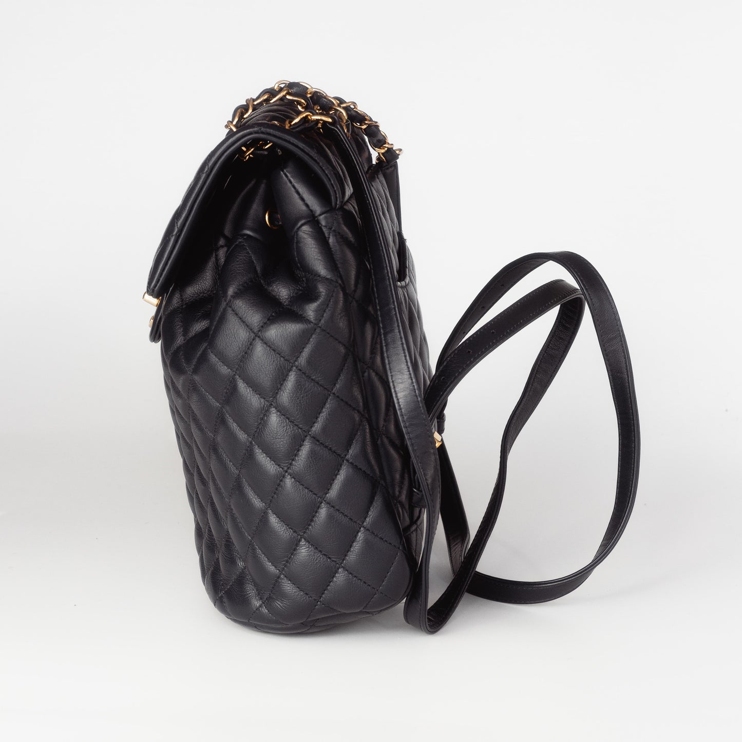 CHANEL - BACKPACK TIMELESS IN BLUE LEATHER WITH GOLD HARDWARE