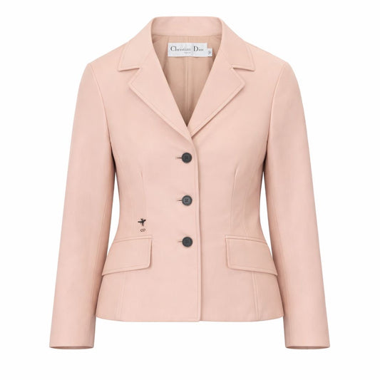 DIOR - *NEVER WORN* JACKET BAR PINK LAMBSKIN SIZE 36 FR